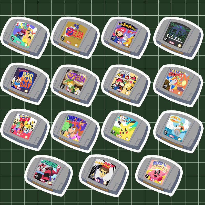 Retro Video Games Stickers - Etsy