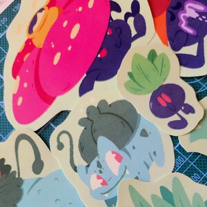 Grass Type Sticker Pack - Pokemon Stickers, Nintendo, Cute Artstyle ...