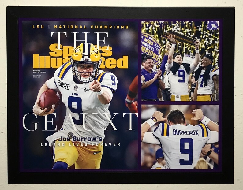 Joe Burrow Burreaux LSU National Champs Sports Illustrated | Etsy