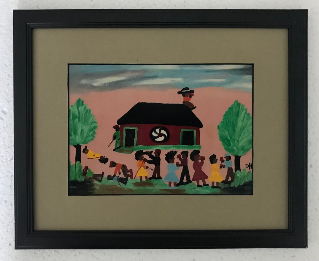 Clementine Hunter Saturday Night at the Honkey Tonk Professionally