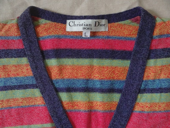 Christian Dior Knitted Vest Sports Knit Sleeveles… - image 6