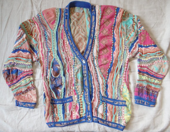 Rare Coogi Human Face Horse Flower Animal Vaporwave Pattern