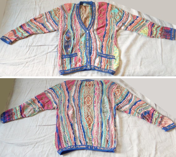 Rare Coogi Human Face Horse Flower Animal Vaporwave Pattern Rare Coogi Human Face Horse Flower Animal Vaporwave Pattern