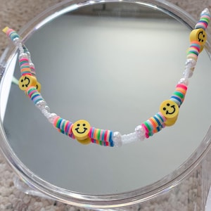Colorful Smiley Necklace
