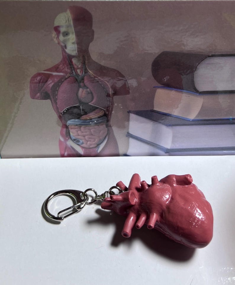 Heart Computer Keychain Heart Keychain Decoration - Etsy