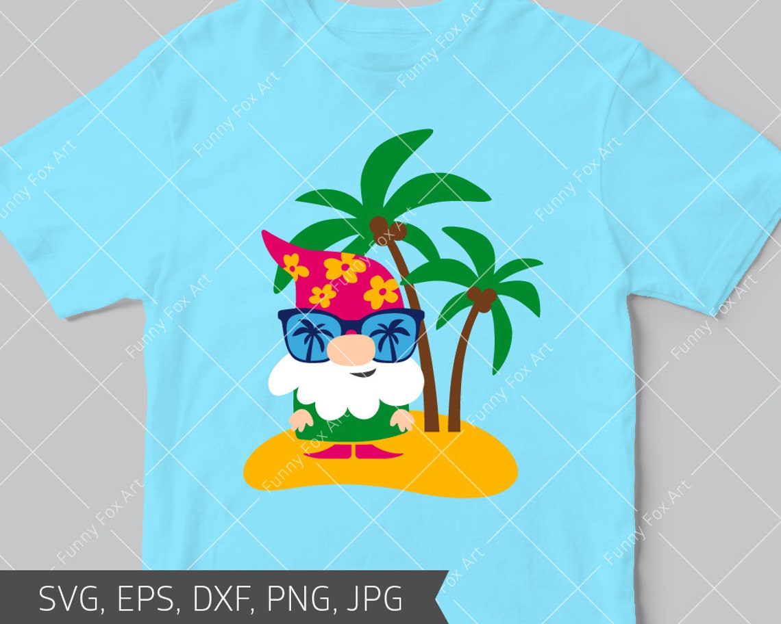 Download Summer gnome svg Vacation svg cut file Palm svg Beach svg ...