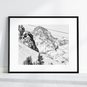 Printed Mammoth Mountain Ski Lifts Mammoth Lakes California