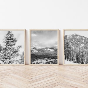 Digital Download - Set of 3 8x10 Photos Shot at Mammoth Mountain Ski Resort, California - Sierra Nevada Mountains Photograph Set