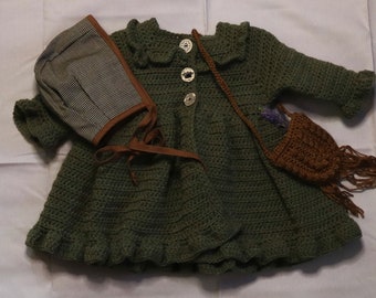 READY TO SHIP Ruffle Gown Jacket 12-18 months