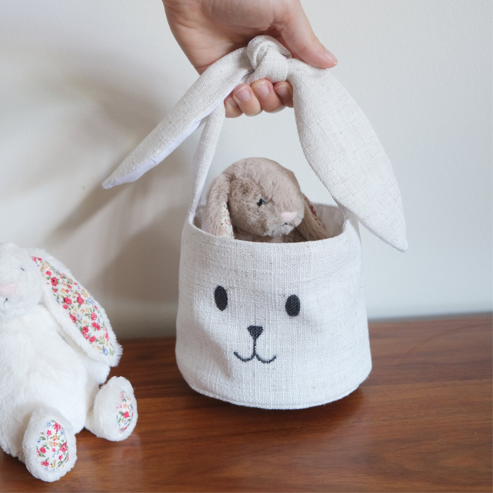 Easter Bunny Basket Pdf Sewing Pattern - Etsy Australia