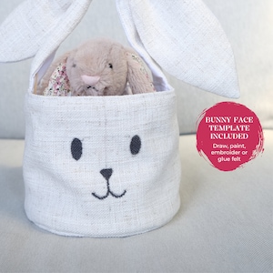 Easter Bunny Basket Sewing Pattern Pdf - Etsy