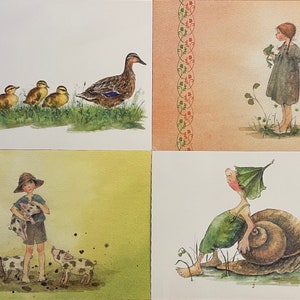 Thème 7 - Cartes postales individuelles - Cartes de vœux - Table de saison - Tableaux d'art - Daniela Drescher -