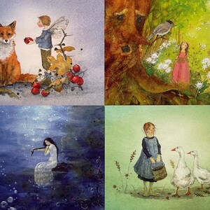 Thema 3 - Losse ansichtkaarten - Wenskaarten - Seizoenstafel - Kunstfoto's - Daniela Drescher -