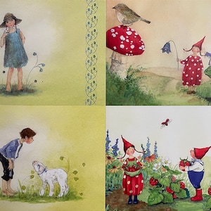 Thème 4 - Cartes postales individuelles - Cartes de vœux - Table de saison - Tableaux d'art - Daniela Drescher -