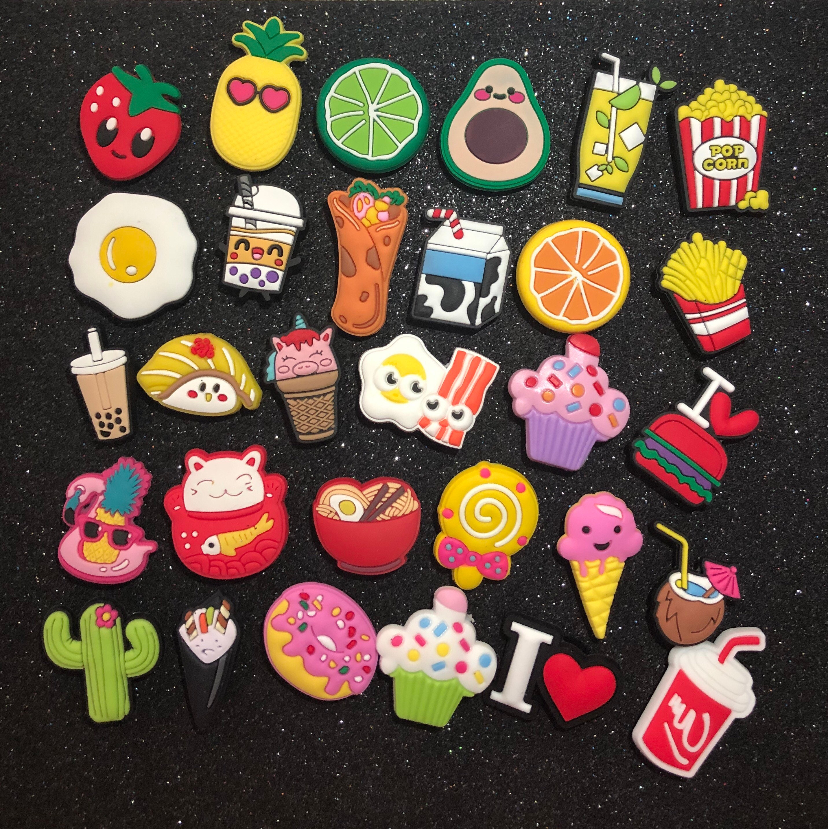Food Mix Shoe Charms Soda Drink Milk Carton Sushi Boba Tea Shoe Charm…