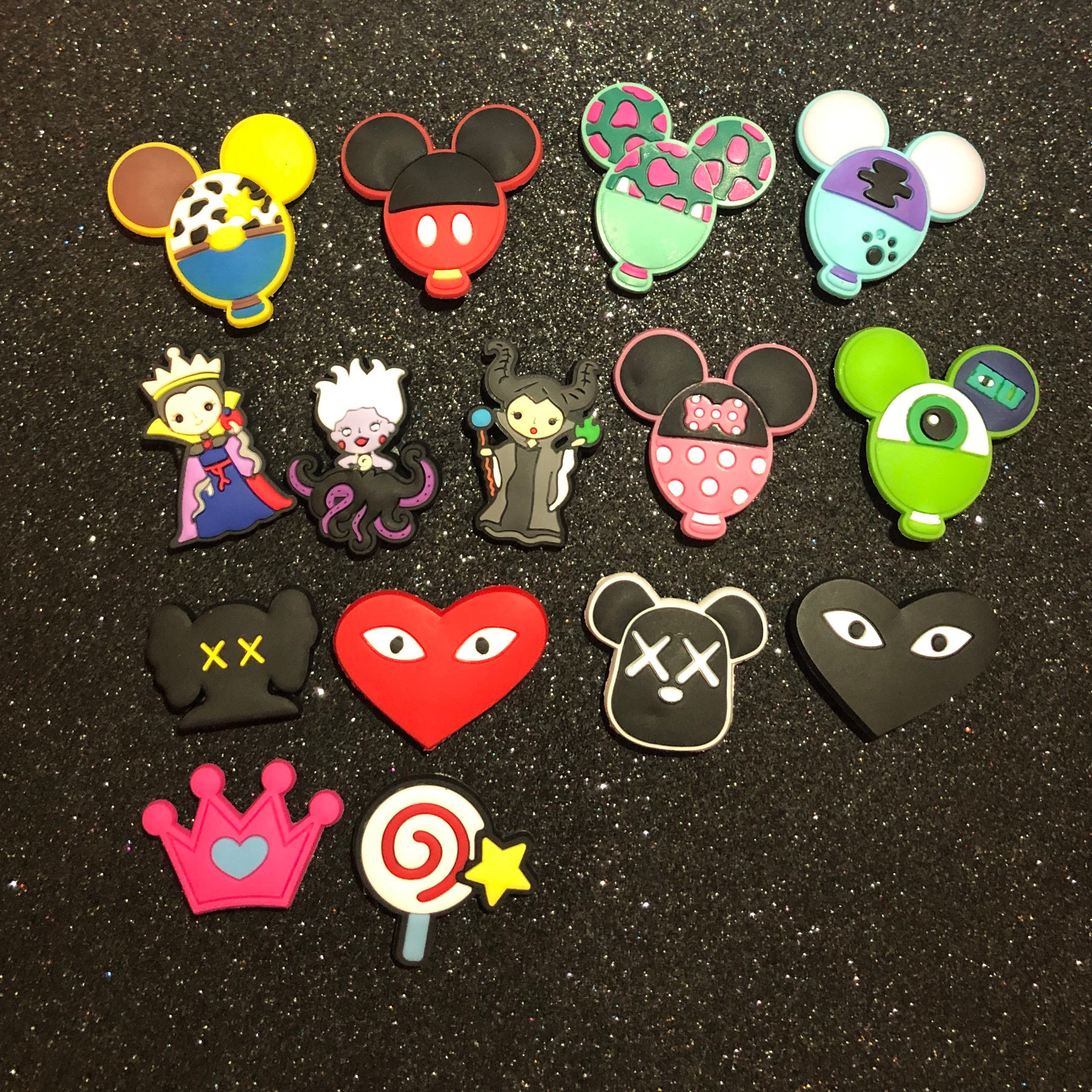 Mix Match Balloons Assorted Heart Eyes Shoe Charms Accessories