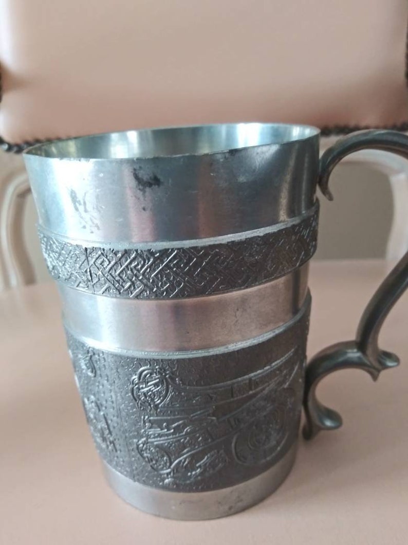 Vintage Pewter Cup Vintage Mullingar Pewter Silver Cup Etsy
