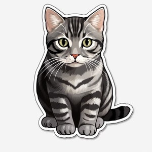 Purr-fectly Adorable Cat Sticker