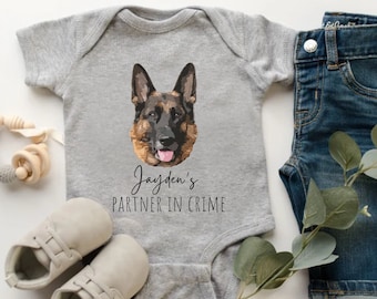 Custom Pet Portrait Infant Baby Bodysuit, Personalized Infant Pet Drawing, Dog Mom, New Mom Gift, New Parents Baby Shower, Baby Announcement