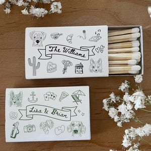 Custom Pet Matchboxes, Wedding Favor Matches,Wedding Decor,Personalized Dog Matches, Custom Matchboxes, Match Box Favors, Custom Party Decor