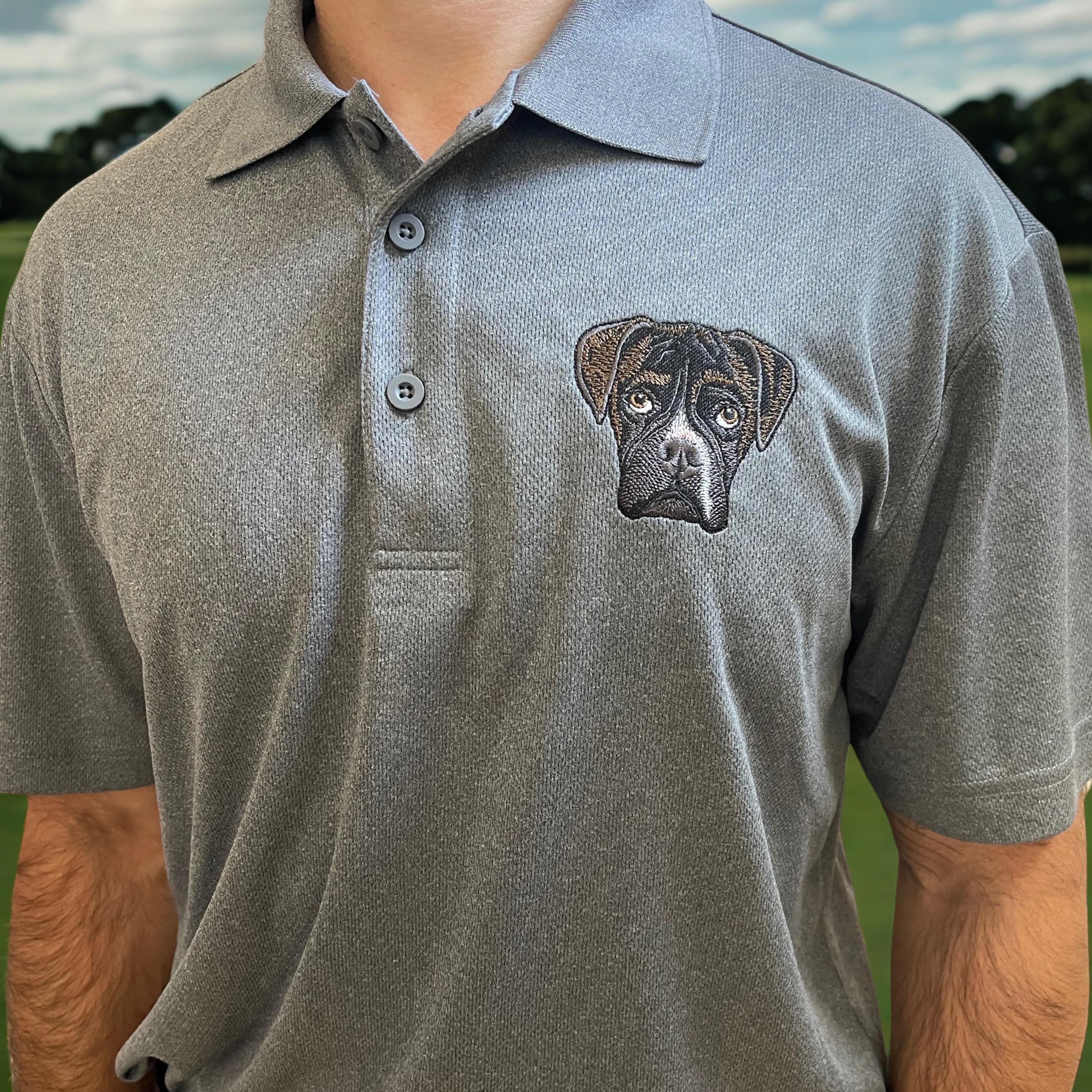Custom Dog EMBROIDERED Polo, Fathers Day Gift, Cat Embroidery Shirt ...