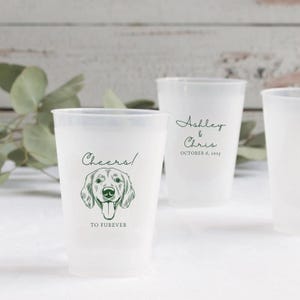 Sara Stiers- custom pet portrait frosted cups size change and expedited add on