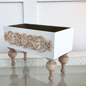 Table Riser, Wood Crate, Cottage Decor, French Country Decor, White ...