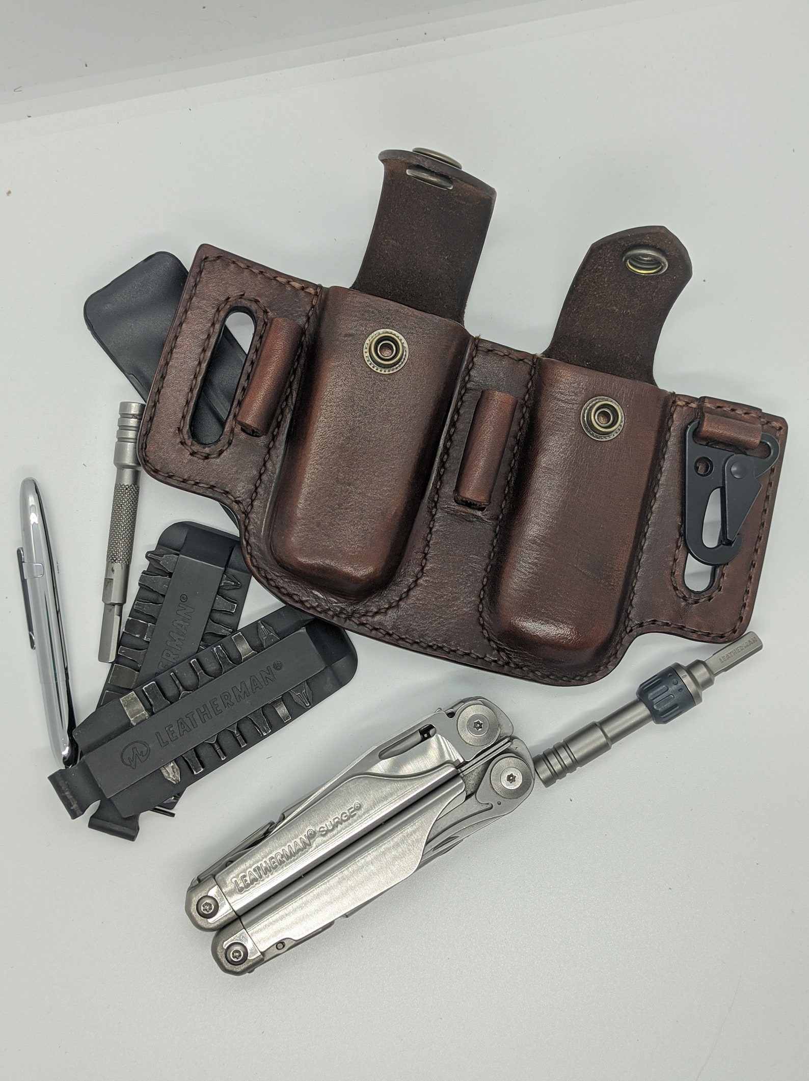 Custom Leather sheath Pouch for Multitool Leatherman Etsy