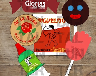 MEXICAN CANDY SVG, dulces mexicanos svg, png, candies, sweets, treats, snacks, food, pack, Mexico bundle