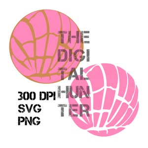 CONCHAS SVG, mexican concha, pan dulce, sweet bread, vector, cut file, png