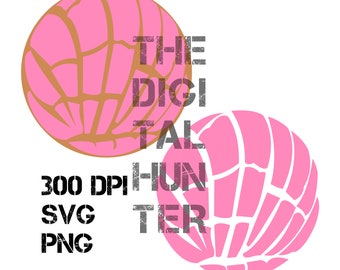 CONCHAS SVG, mexican concha, pan dulce, sweet bread, vector, cut file, png
