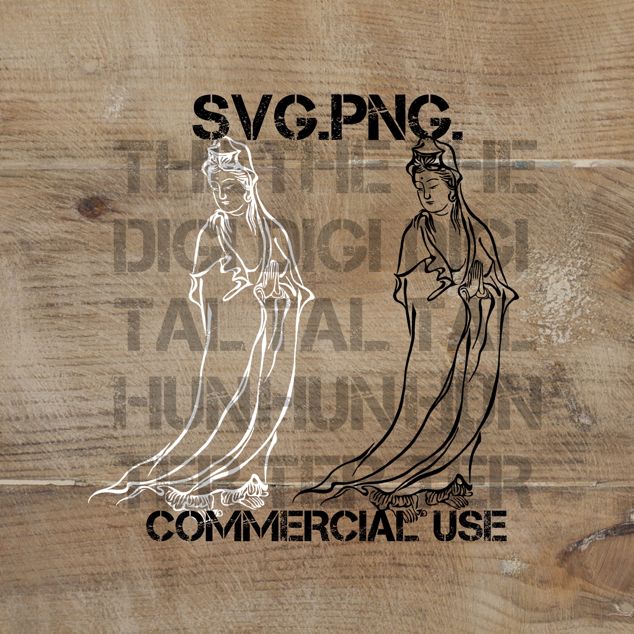 Quan Yin SVG, Kwan Yin SVG, Guan Yin SVG, Guanyin, Vector, Png, Clipart ...