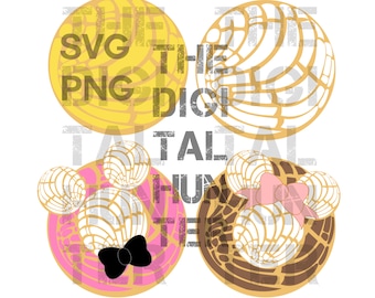 sweet bread svg,  mexican conchas svg, pan dulce svg, dulces mexicanos svg, Png, printable, downloadable, conchas ears, Mexico bundle