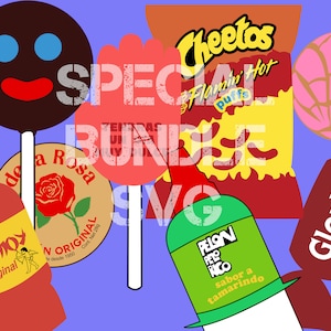 MEXICAN SNACKS SVG, mexican candies, mexico candy special bundle