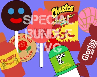 MEXICAN SNACKS SVG, mexican candies, mexico candy special bundle