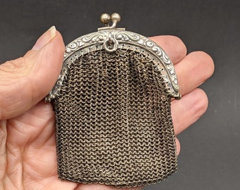 antique metal coin purse