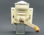 Vintage Coffee Grinder, German Cast Iron Wall Mounted Grinder, Shabby Chique Coffee Grinder, Vintage Coffee Mill.