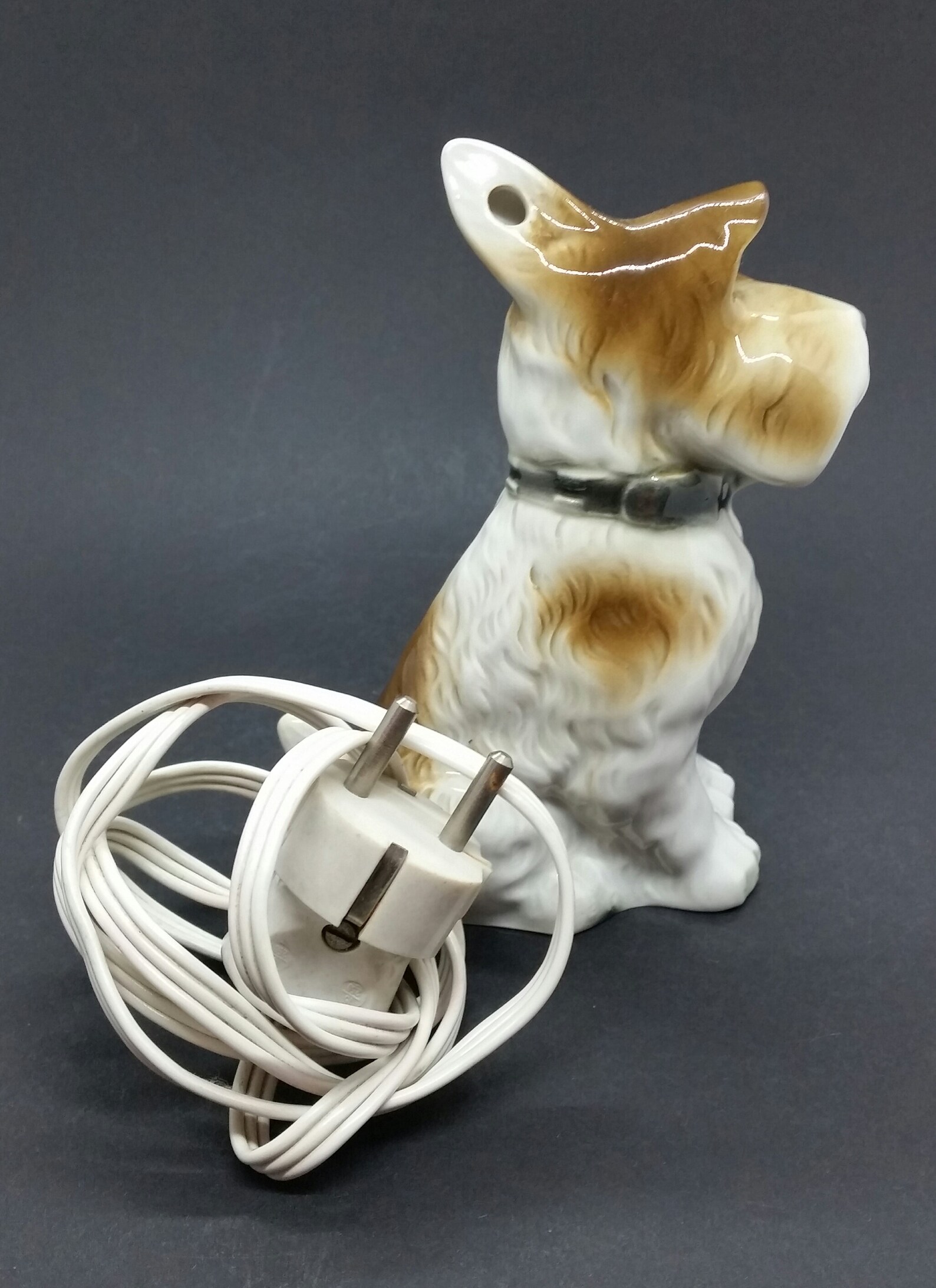 Ceramic Dog Lamp Small Scottie Dog Perfume Lamp Terrier Dog Etsy