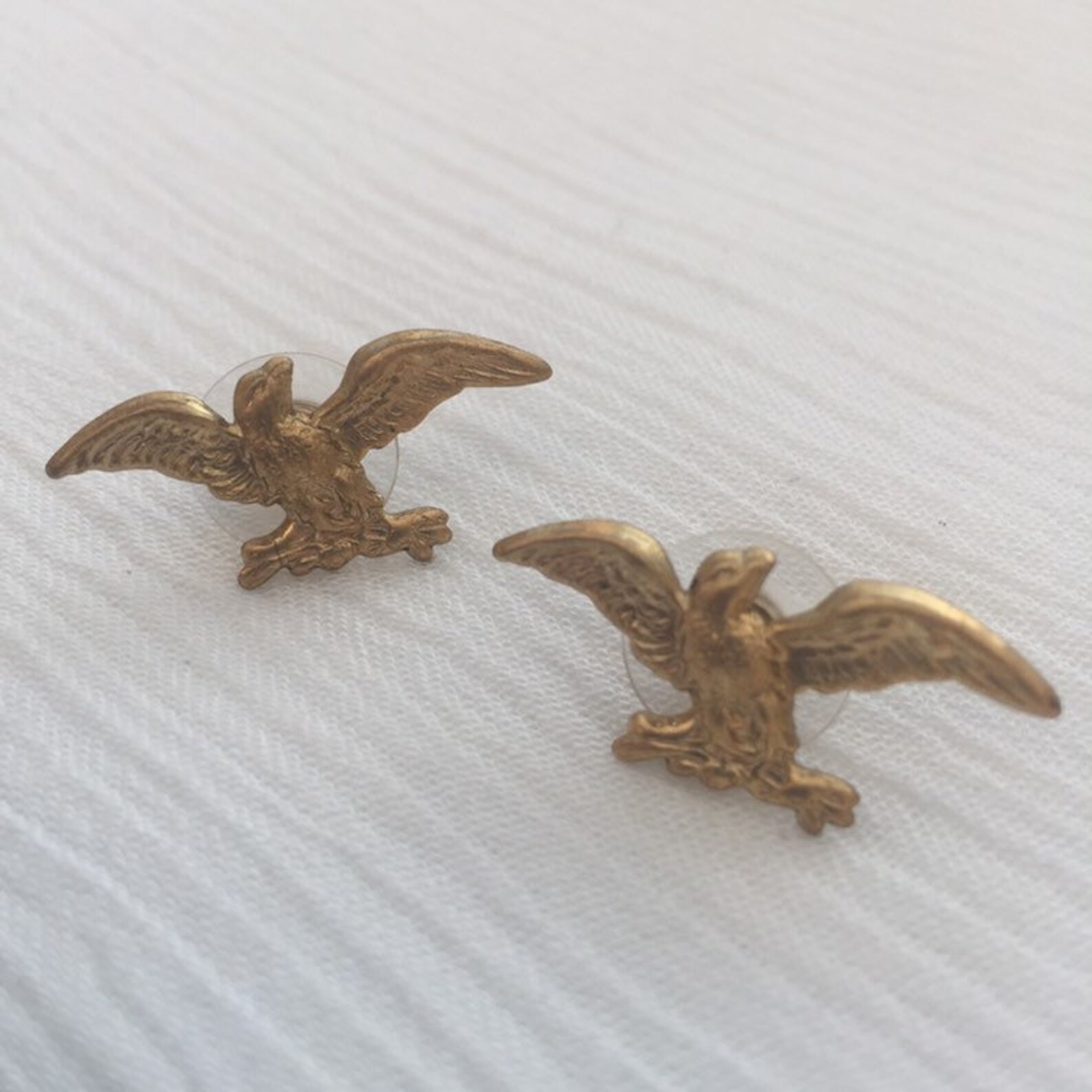 SALE Brass Eagle Stud Earrings Etsy