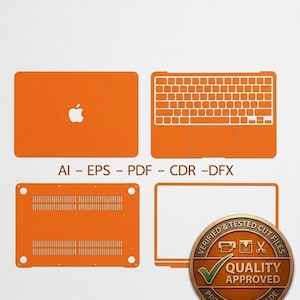 MacBook Neo 13" (A18 Pro) Laptop 2026 | Vinyl Skin FILE Template