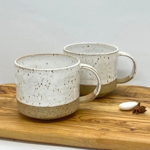 Handmade white mug / coffee mug / tea mug/ ceramic coffee mug/ handmade gift/ Valentine's gift image 3