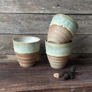 Flat white cup / ceramic green tumbler/mulled-wine ceramic tumbler /handmade coffee cup /cortado cup /hay/green coffee cup / handmade gift