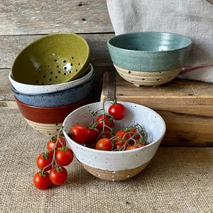 Ceramic colander, Handmade berry bowl, ceramic berry bowl, handmade colander