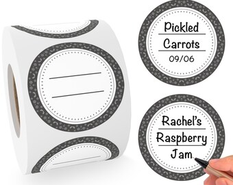 MESS Dissolvable Food Container Labels - 200/Roll - Multiple Sizes MESS Dissolvable Food Container Labels - 200/Roll - Multiple Sizes