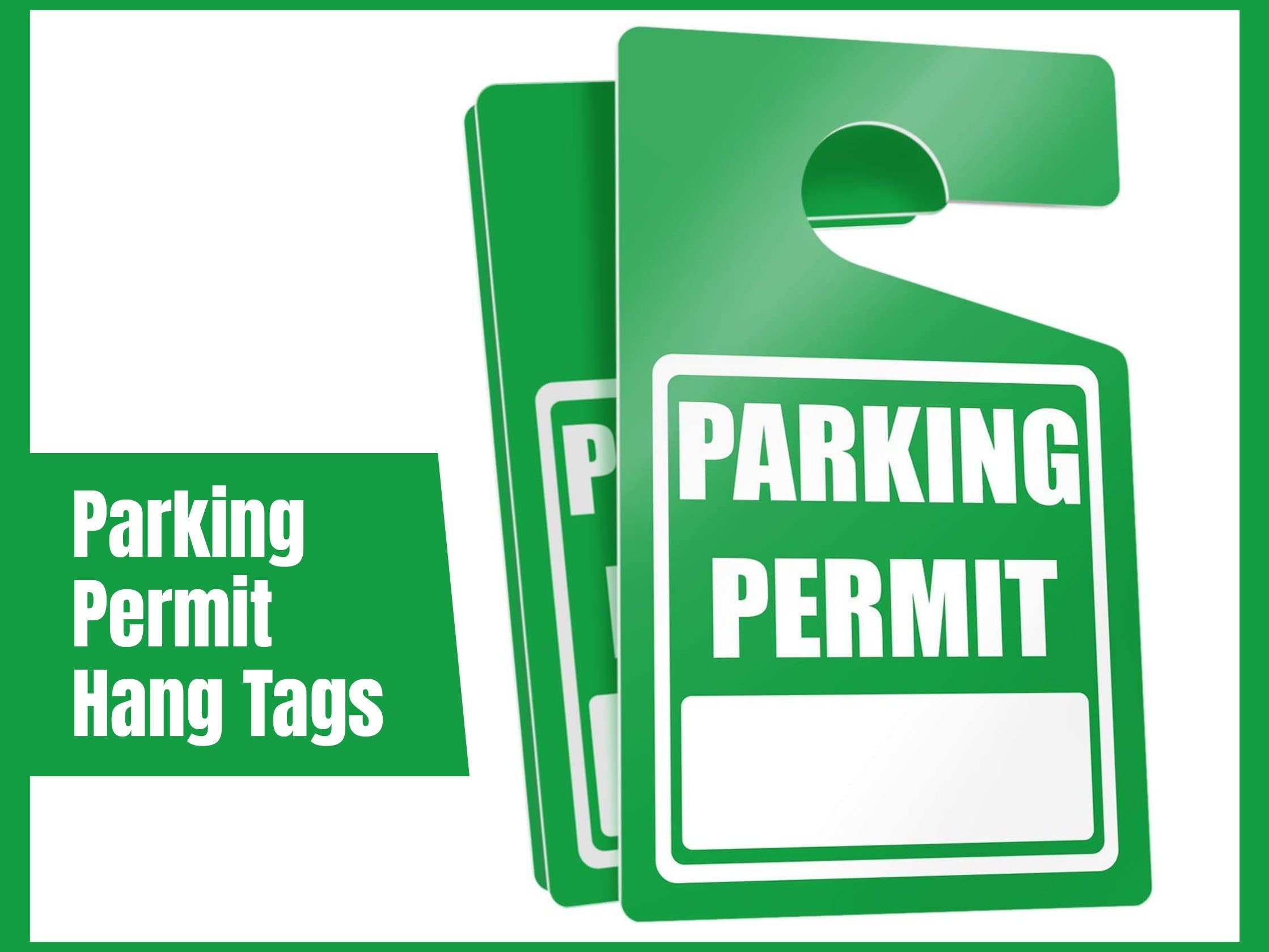 Long Hang Tag Parking Permit