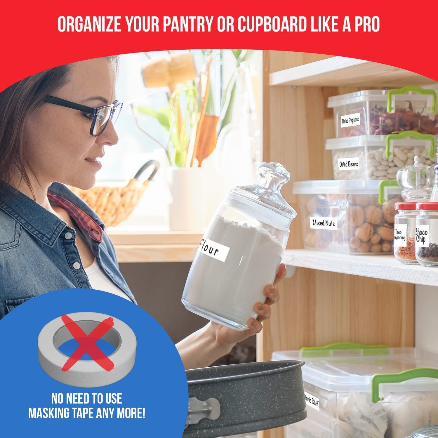 MESS Reusable Labels for Food Containers Erasable Kitchen Etsy