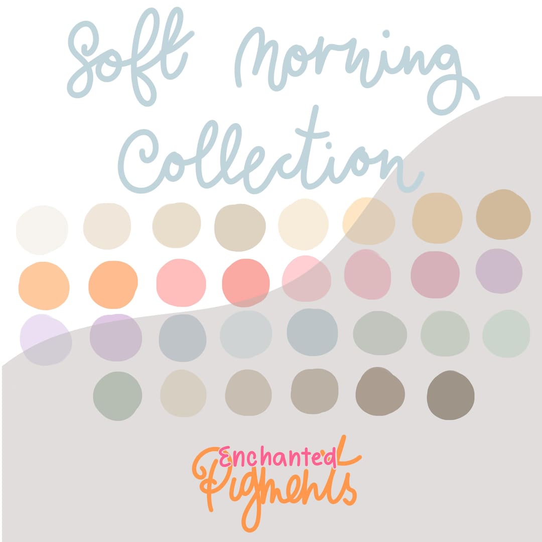 Soft Morning Color Palette/ Procreate App / Swatches - Etsy