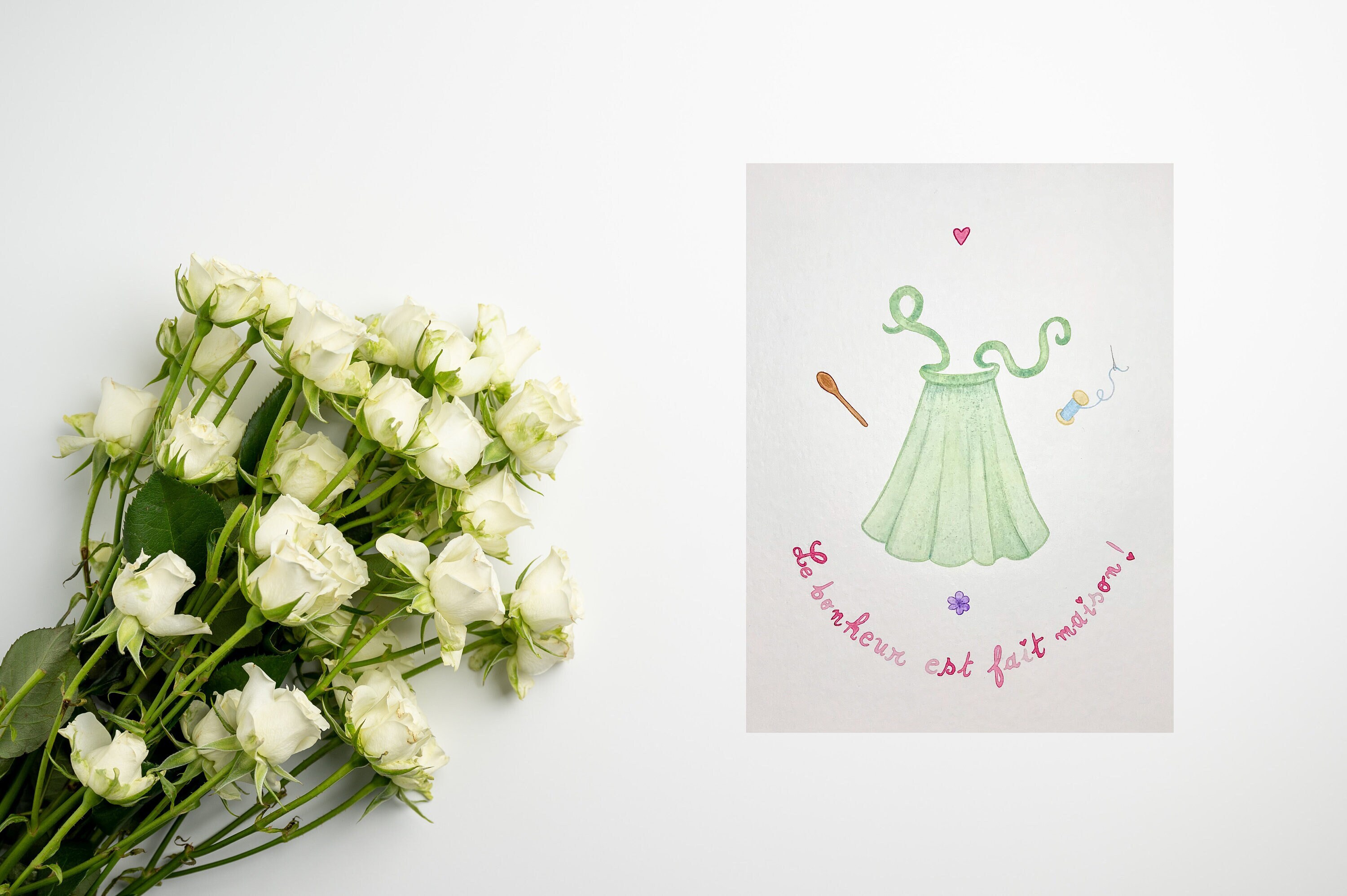 Reproduction | Print - Le Bonheur Est Fait Maison