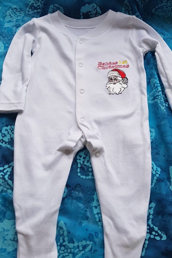 asda christmas baby grow