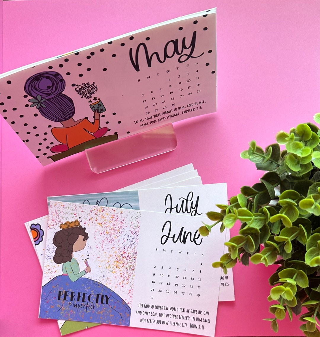 Bloom Desk Calendar 2024 Etsy